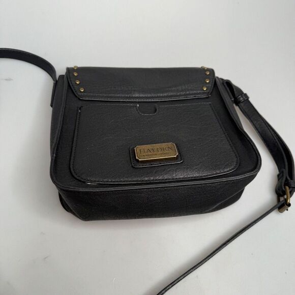 Hayden Harnett Crossbody Black Strap brass Hardware Shoulder Bag HH13764 - Picture 11 of 11